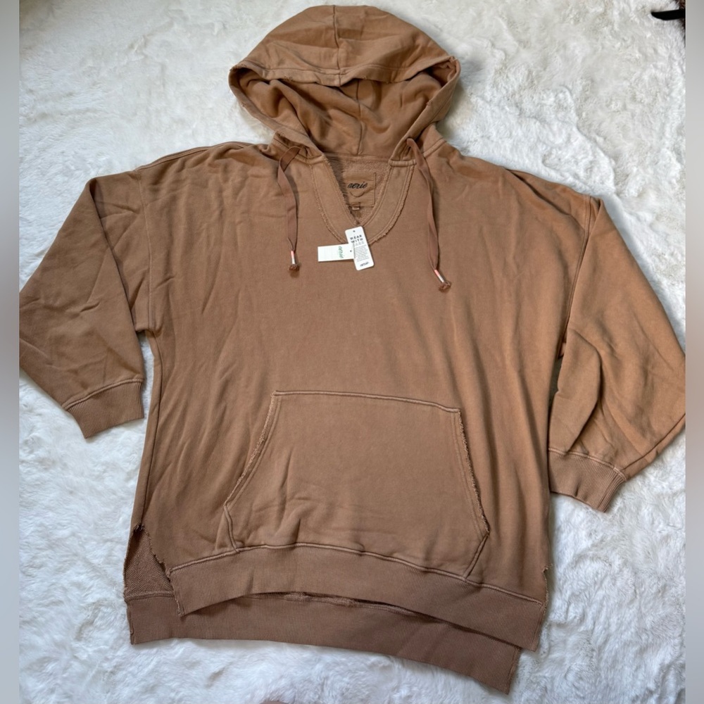 NWT Aerie Tan Hoodie OVERSIZED FIT